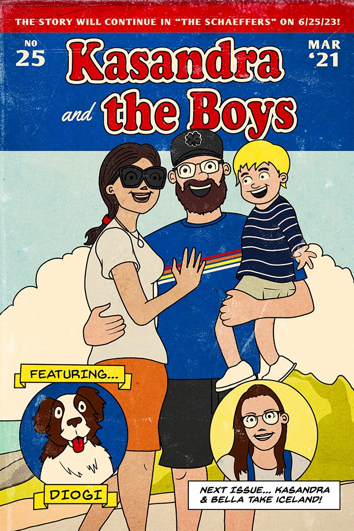 Featured image for Vintage Comicbook Style Family Portrait
